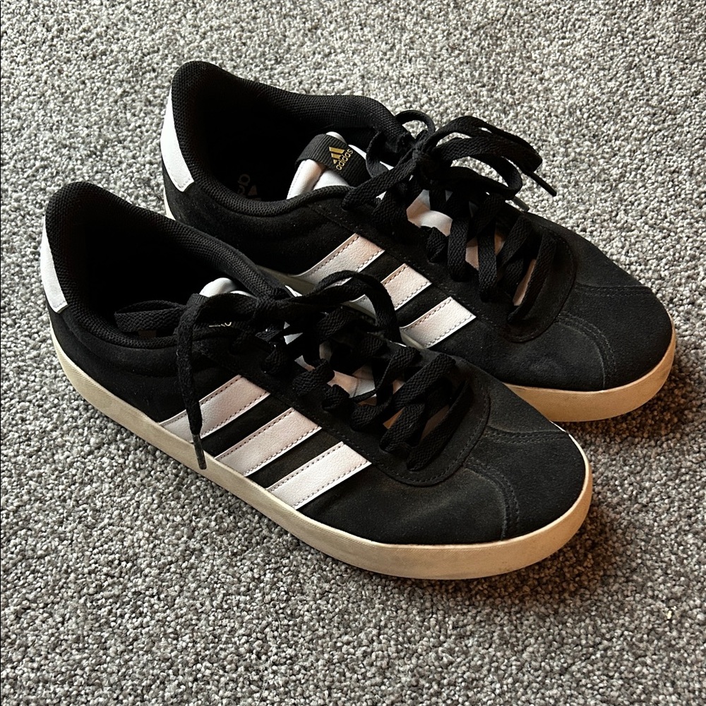 Adidas Women's Classic Black and White Sneakers